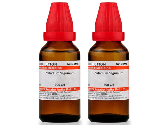 Dr Willmar Schwabe India Caladium Seguinum Dilution 200 CH - 30ml (Pack of 2)