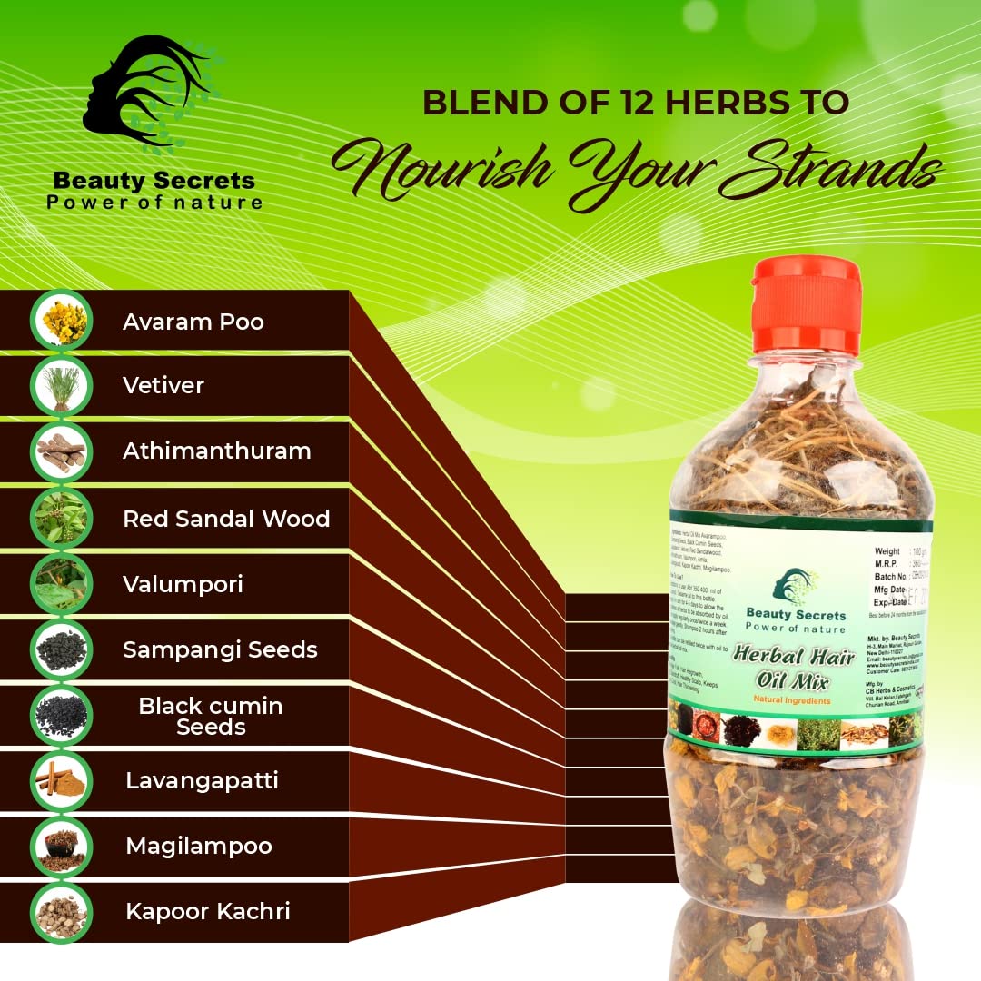 Beauty Secrets Herbal Hair Oil Mix - 100gm