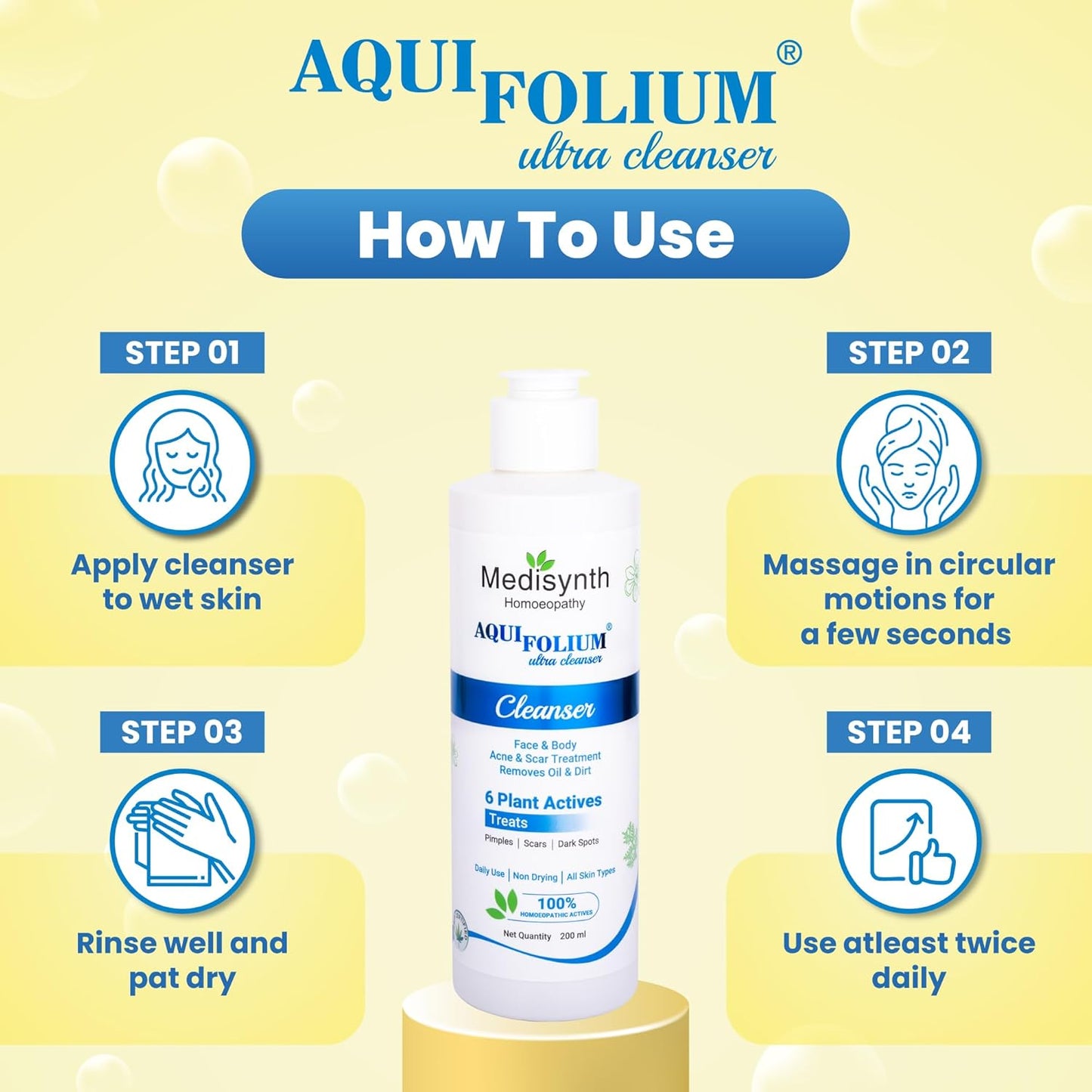Medisynth Aquifolium Ultra Cleanser - 200ml