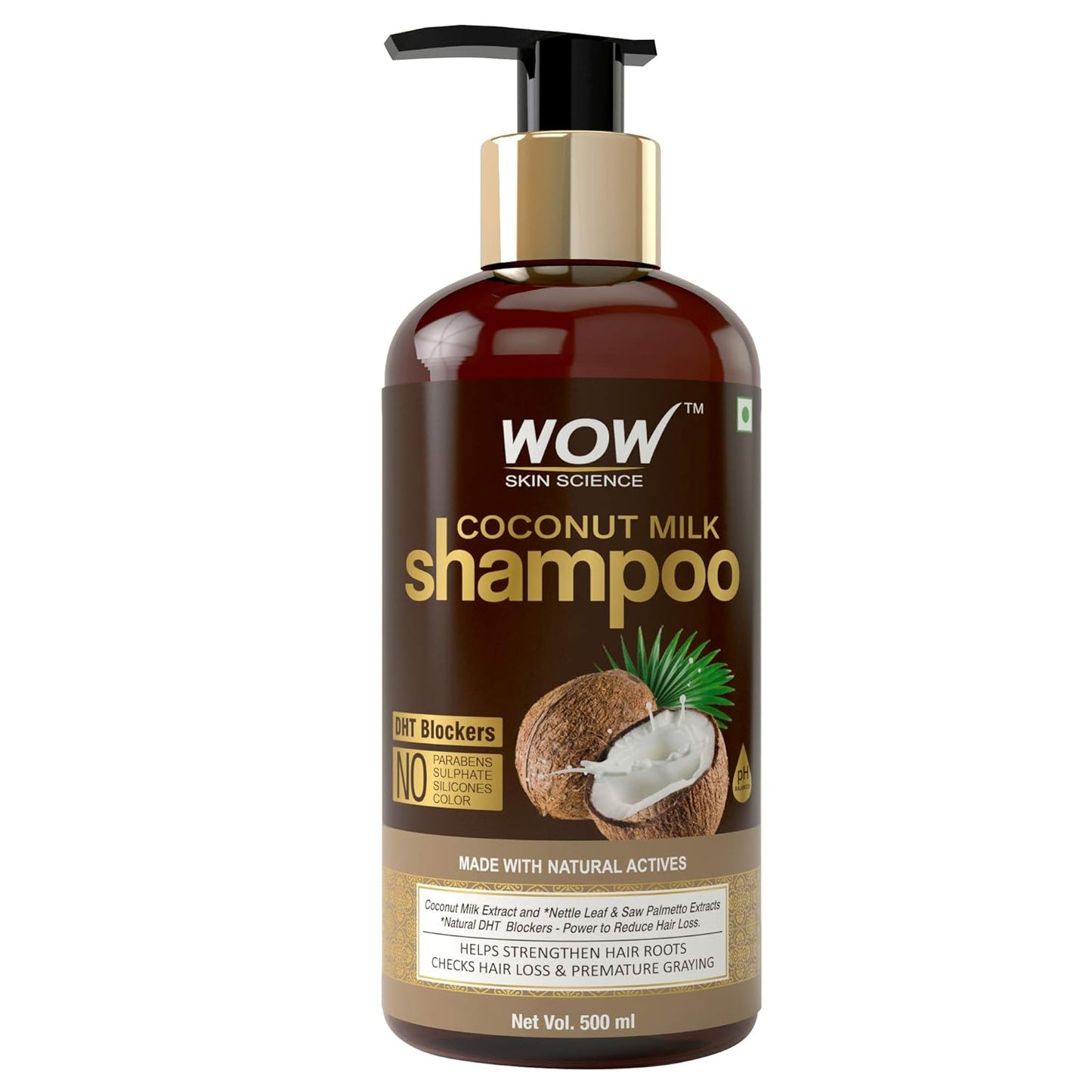 WOW Skin Science Coconut Milk Shampoo - 500ml