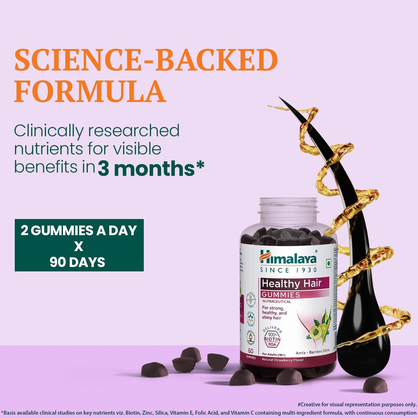 Himalaya Healthy Hair Gummies - 60 Gummies