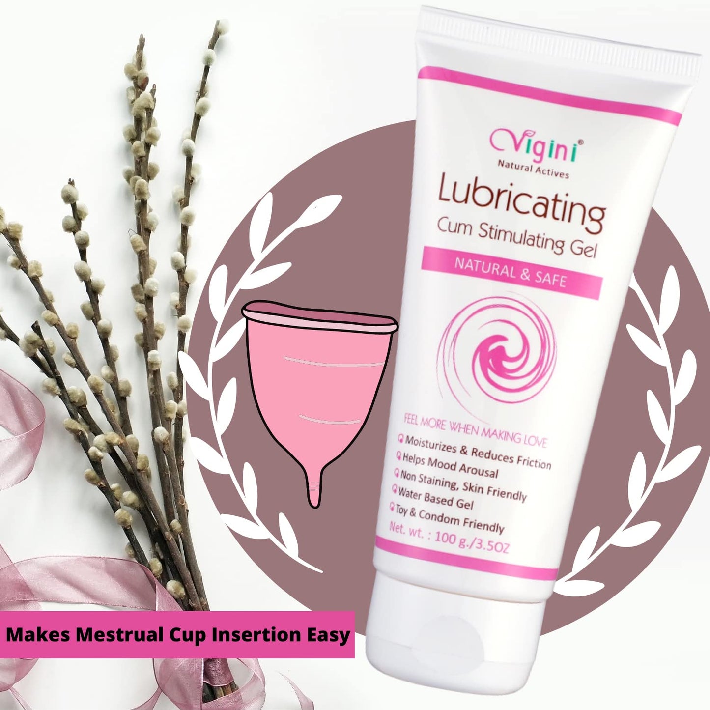 Vigini Lubricating cum Stimulating Gel Lubricant for Women Gel