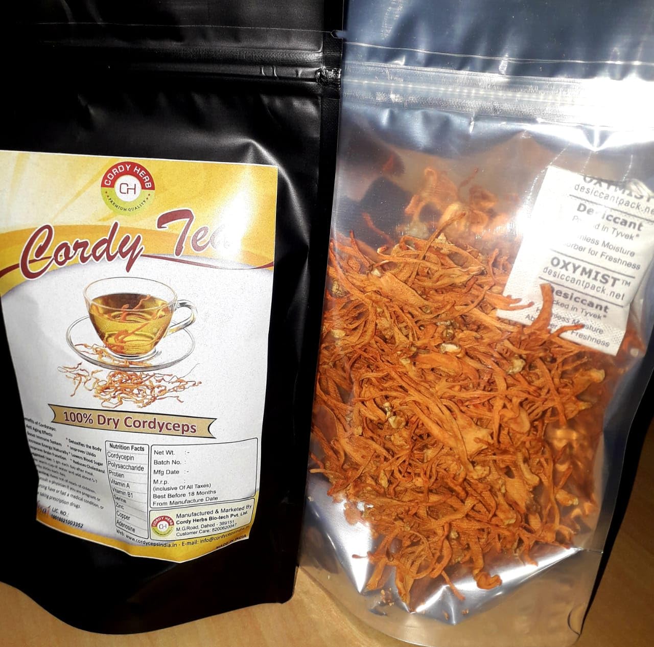 Cordy Herb Cordy Tea Dry Cordyceps Tea Dietary Supplement Relaxes Stomach High Antioxidants | Boost Immune System | Vitamin for Men (50 Gram)