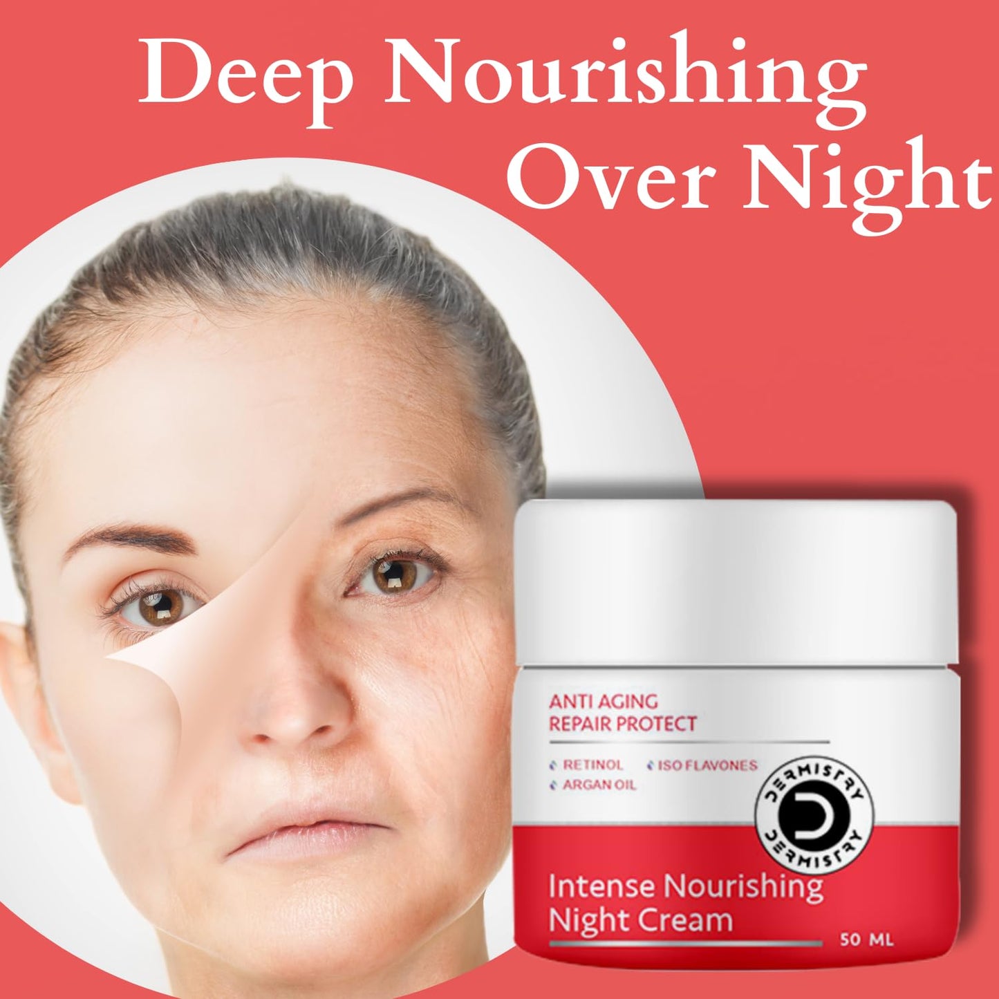 Dermistry Anti Aging Retinol Intense Nourishing Night Cream - 50ml