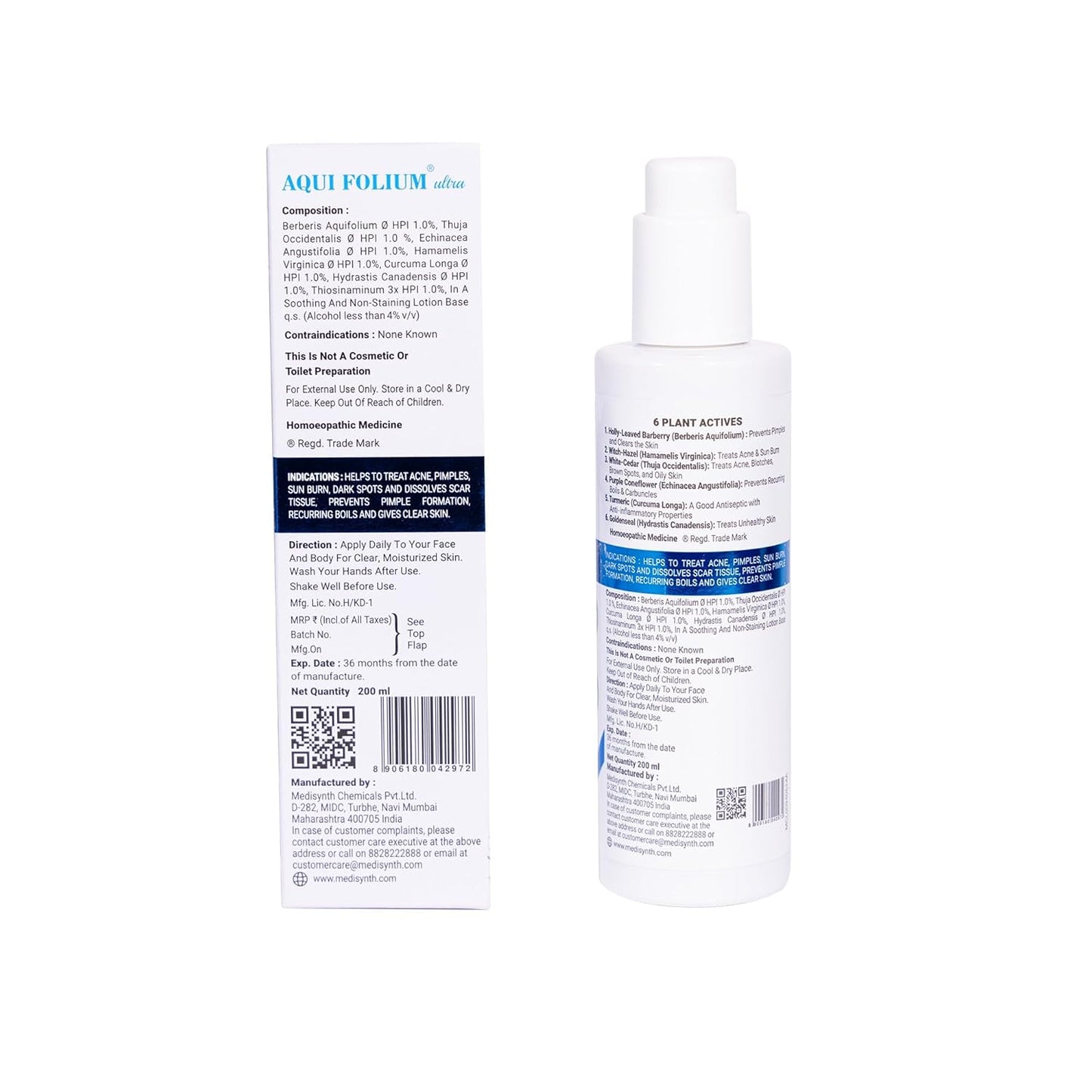Medisynth Aquifolium Ultra Lotion - 200ml