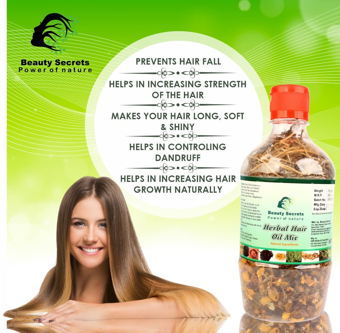 Beauty Secrets Herbal Hair Oil Mix - 100gm