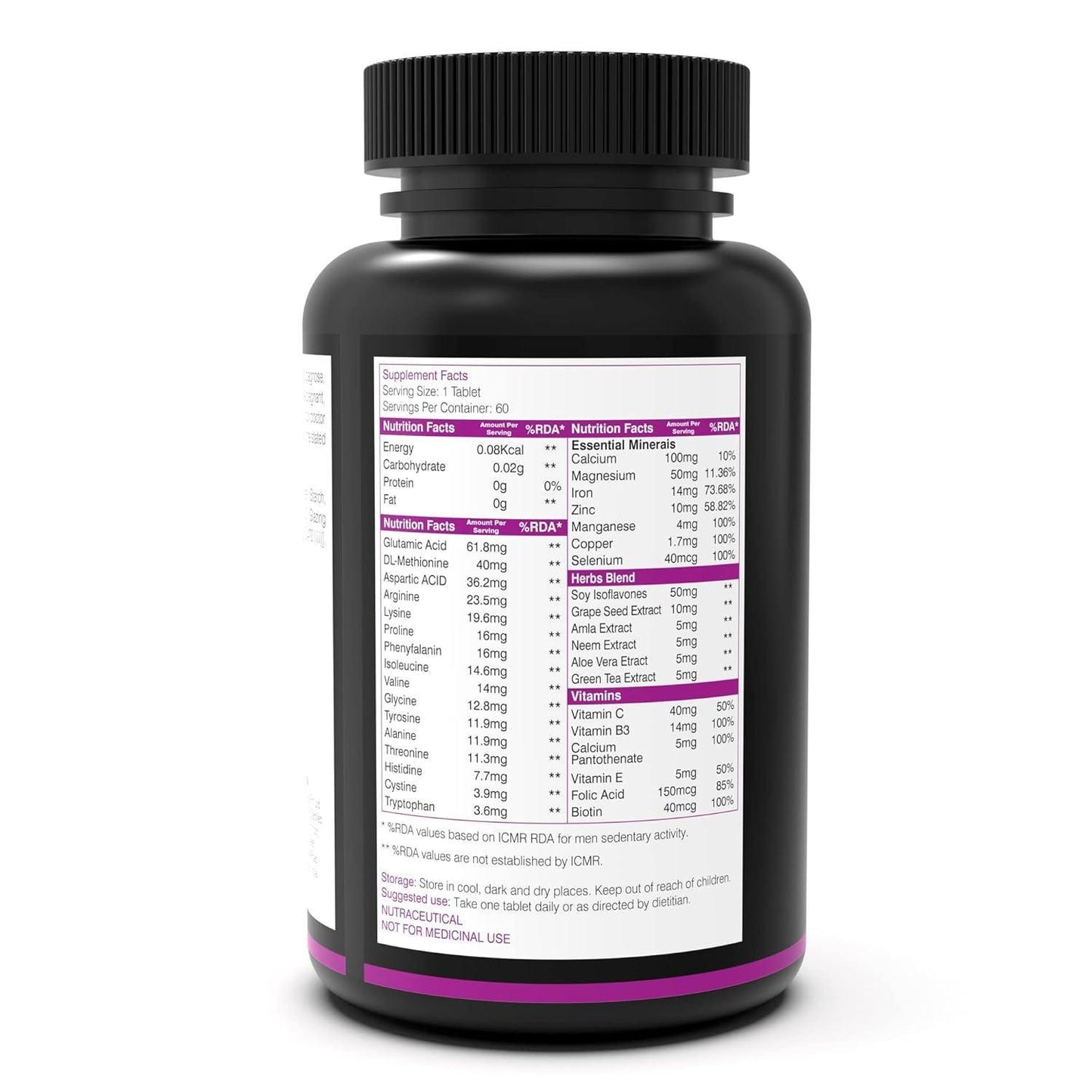 NutritJet Hair Vitamins Tablet - 60 Tablets