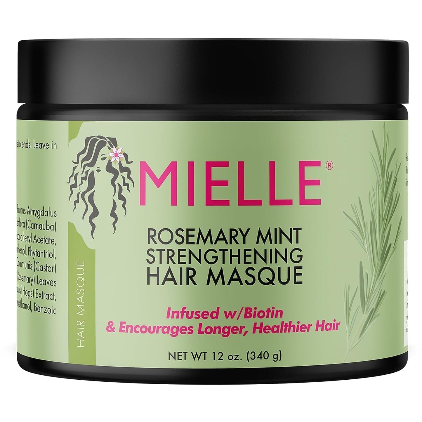 Mielle Bundle Natural Rosemary Scalp & Hair Strengthening Oil 59 ML & Shampoo 355 ML & Conditoner 355 ML & Masque 340 Gram
