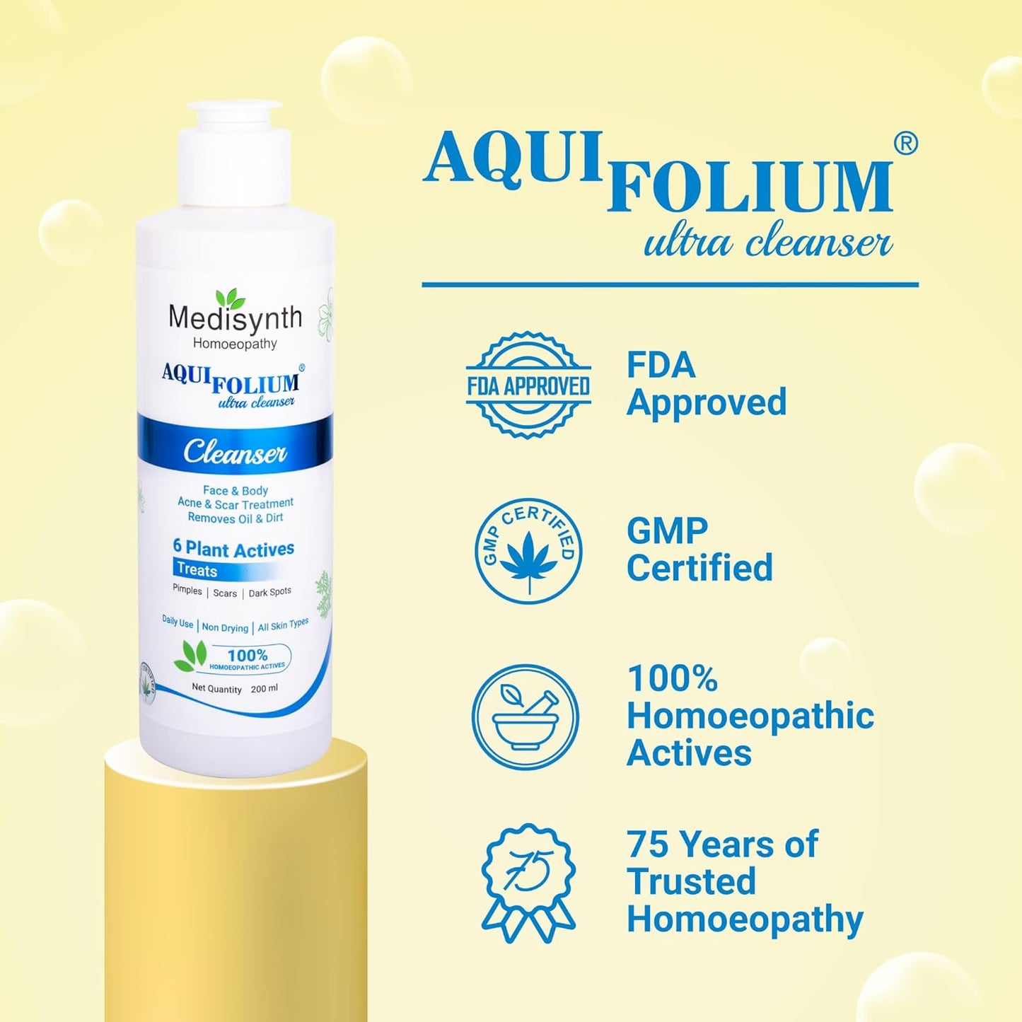 Medisynth Aquifolium Ultra Cleanser - 200ml