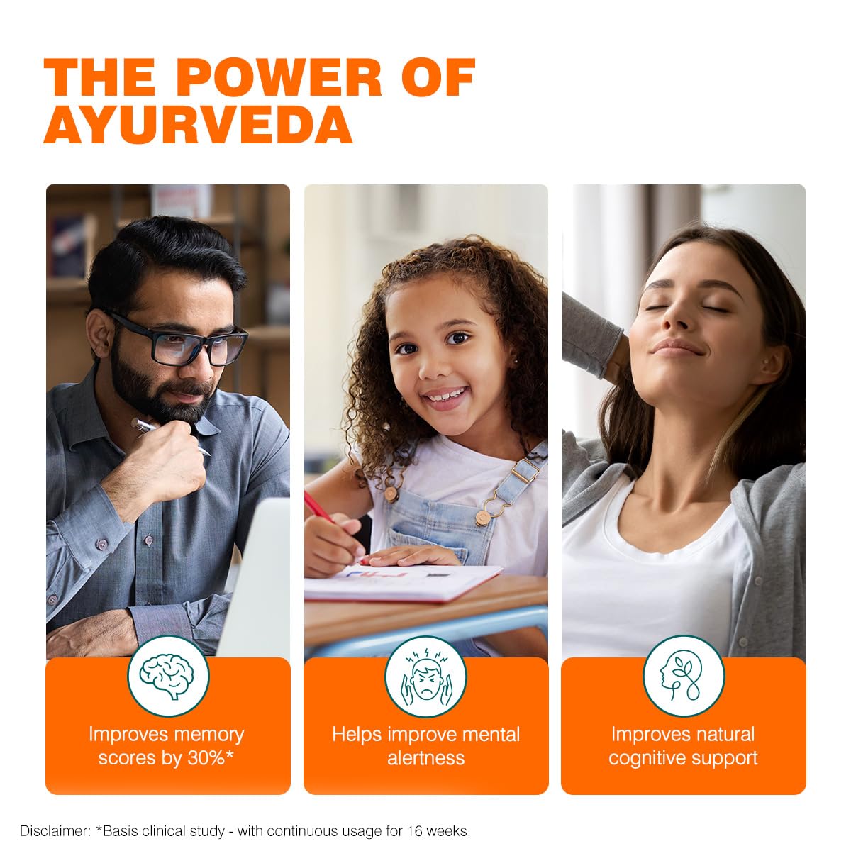 Himalaya Organic Brahmi Caplet | Mind Wellness| Improve Alertness - 30 Caplet