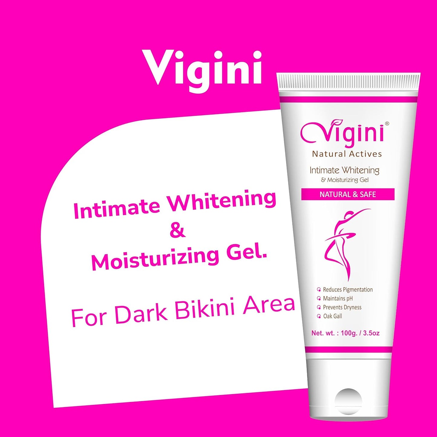 Vigini Whitening Lightening Intimate Wash Hygiene Gel Wash for Women