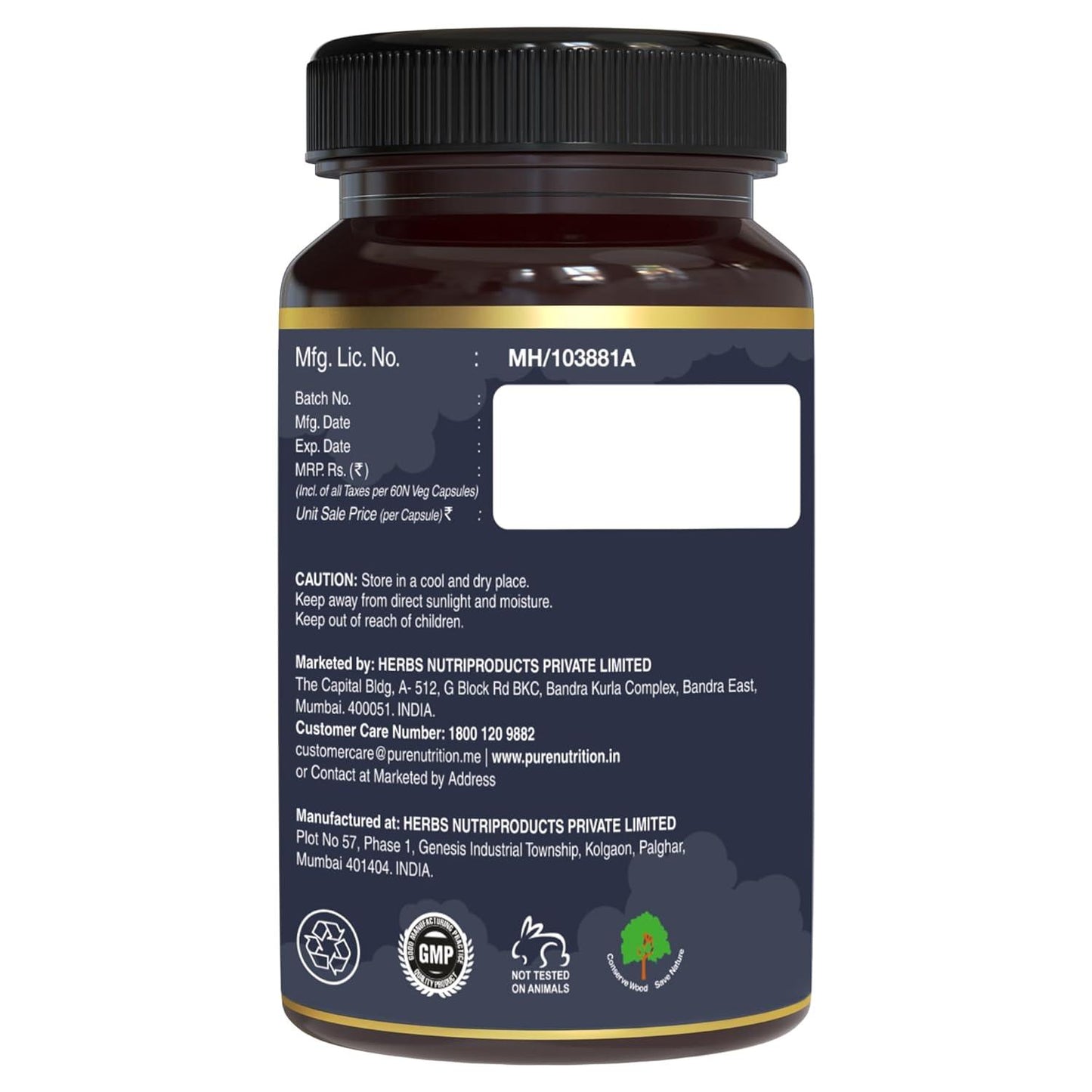 Pure Nutrition Shilajit Triple Gold Veg Capsule - 30 Capsules - With Kaunch Beej, Ashwagandha, Safed Musli, Gokhru & Shatavari For Energy, Strength, Stamina & Performance,Premium Ayurvedic Supplement For Men