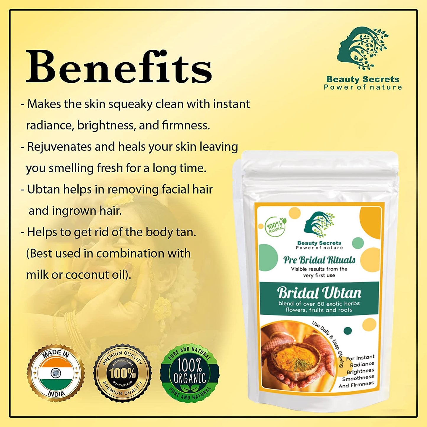 Beauty Secrets Bridal Ubtan Powder - 100gm