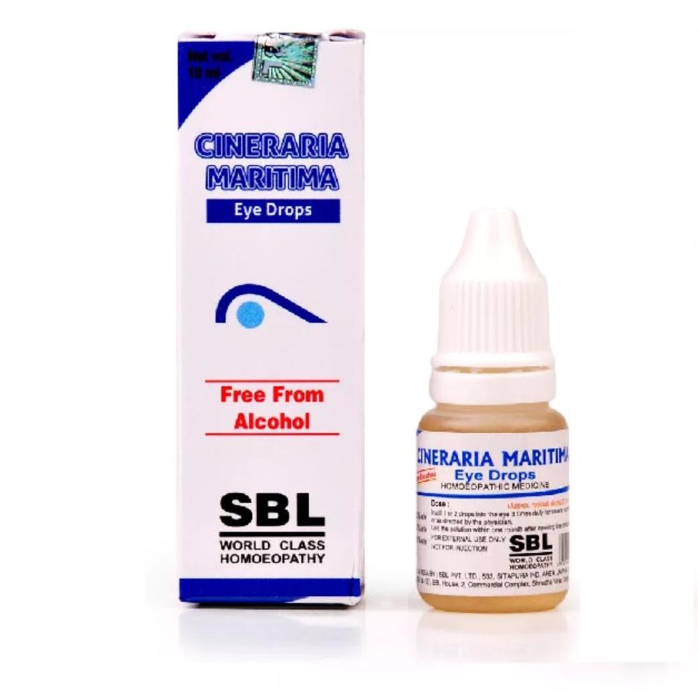 SBL Cineraria Maritima Eye Drops Free From Alcohol 10 ml Pack of 2