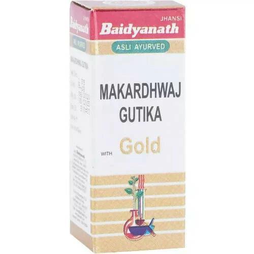 Baidyanath Jhansi Makardhwaj Gutika with Gold