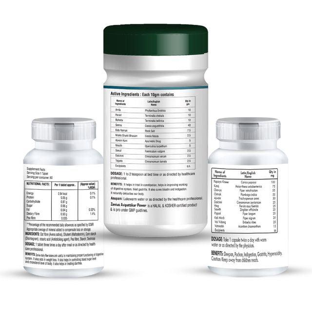 Zenius Digestive Health Kit - Digestive Health Medicine for Digestion, Absorption, and Hunger Control