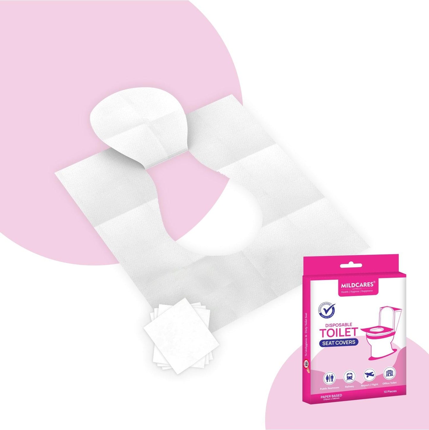 Gynocap Disposable Toilet Seat Covers – 10 Units