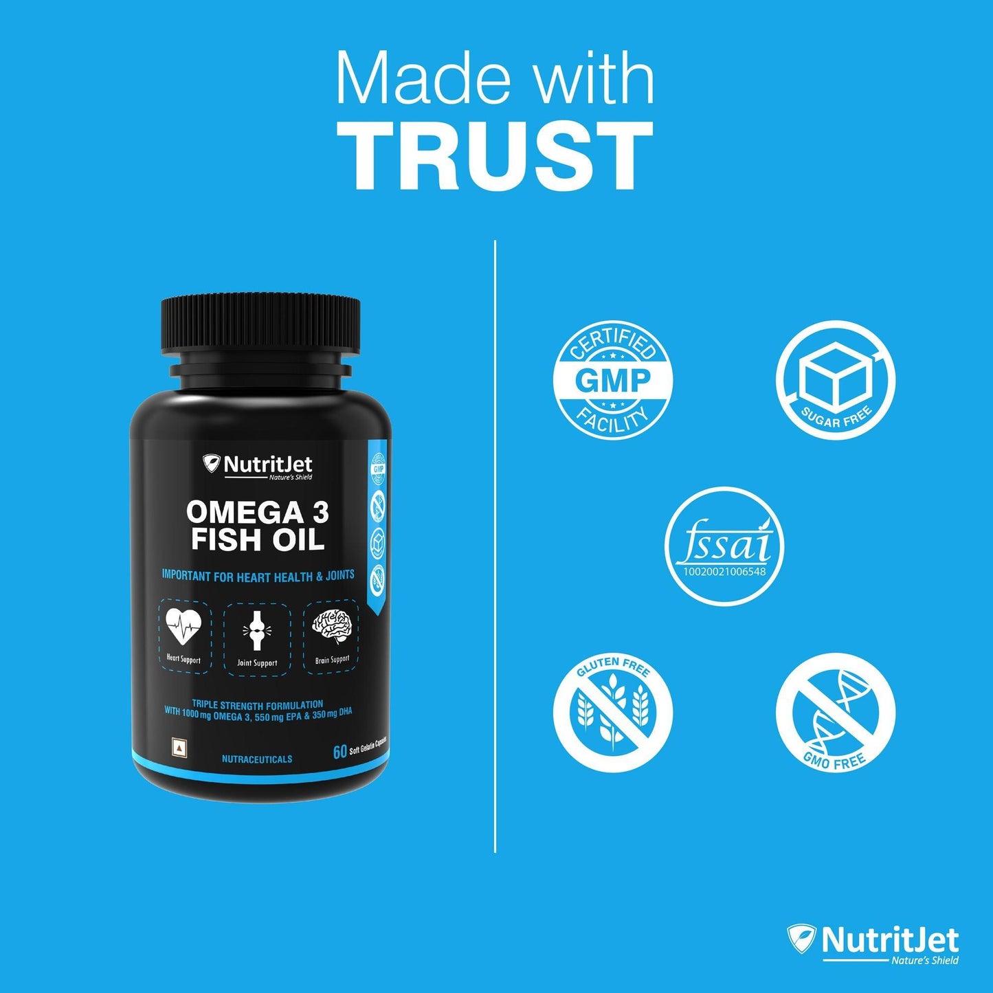 Omega 3 Fish Oil Soft Gelatin Capsule