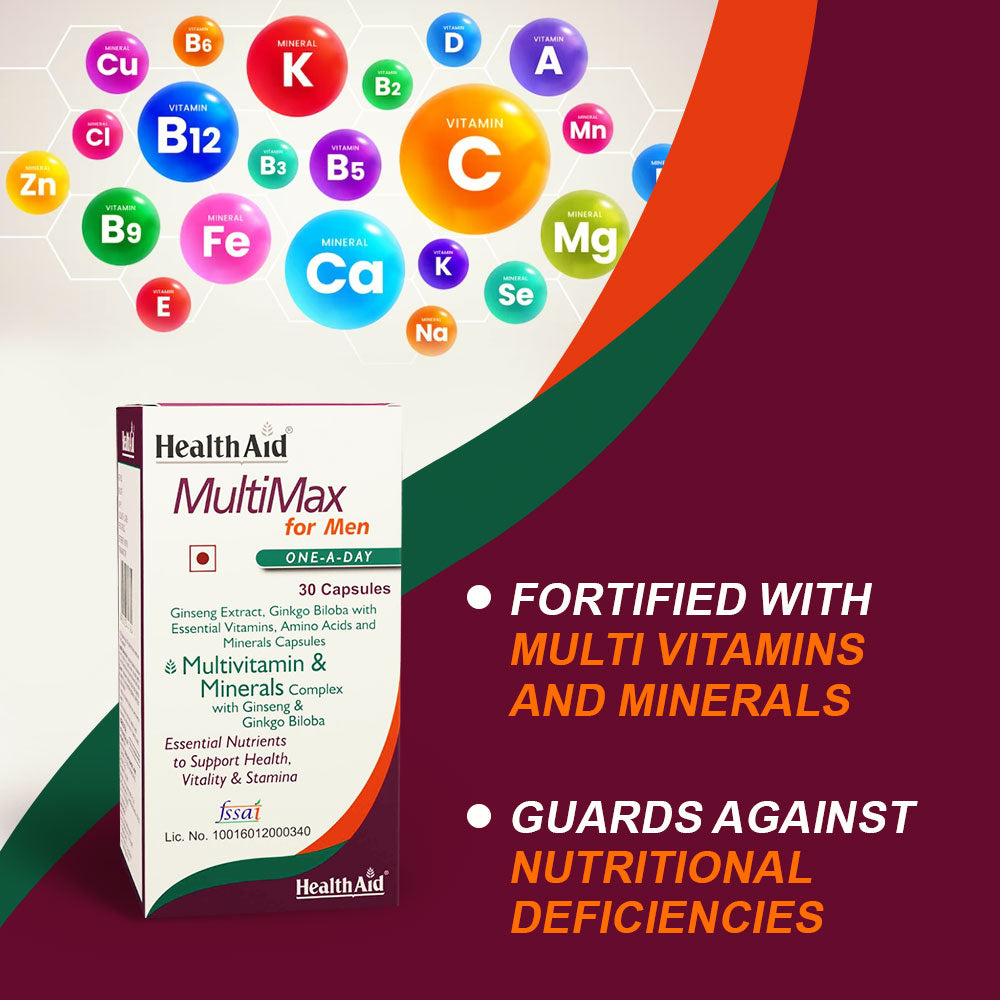 Healthaid Multimax Men Multivitamin Capsule - 30 Softgel Capsules