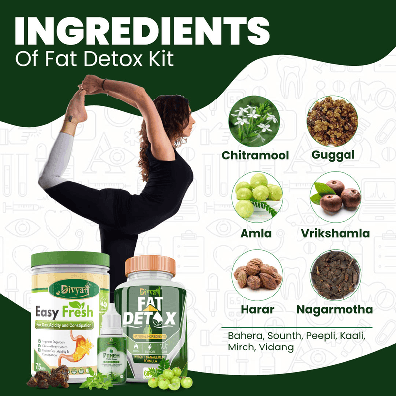 Divya Shree Fat Detox Kit - Supplements Combo