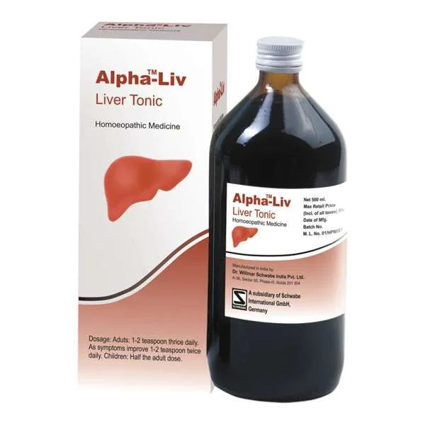 Dr Willmar Schwabe India Alpha-Liv Liver Tonic - (500 ML) Pack of 2