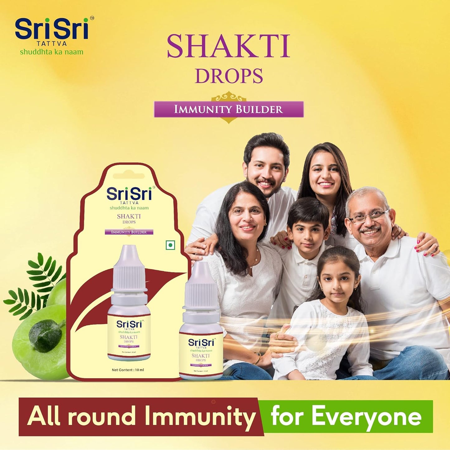 Sri Sri Tattva Shakti Drop - 10ml Drop - Pack of 2