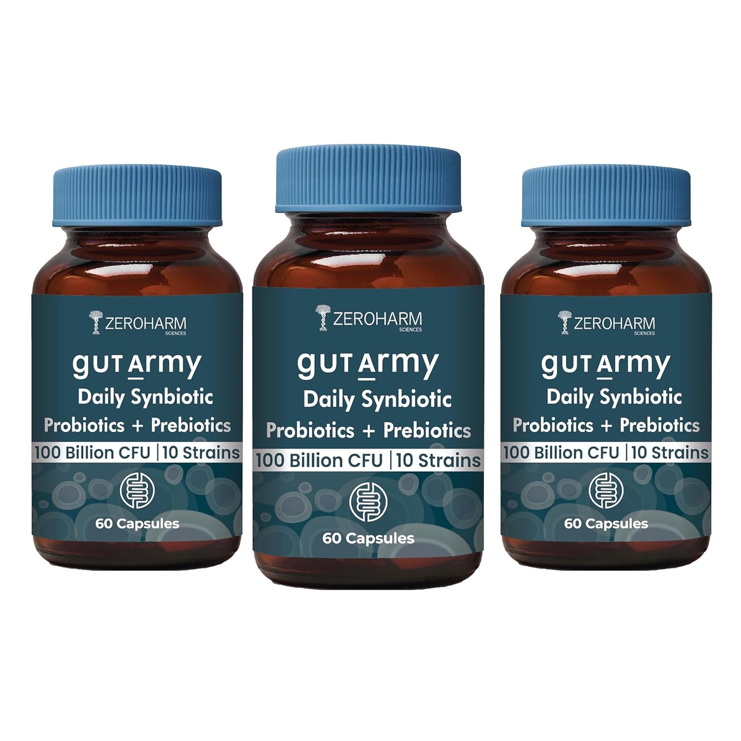 Zeroharm Gut Army Capsule - Prebiotic & Probiotic