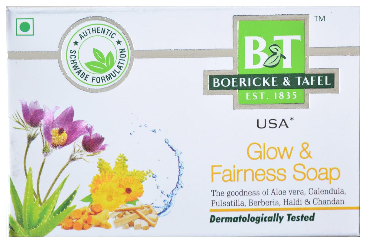 Boericke & Tafel Glow & Fairness Soap - 75gm