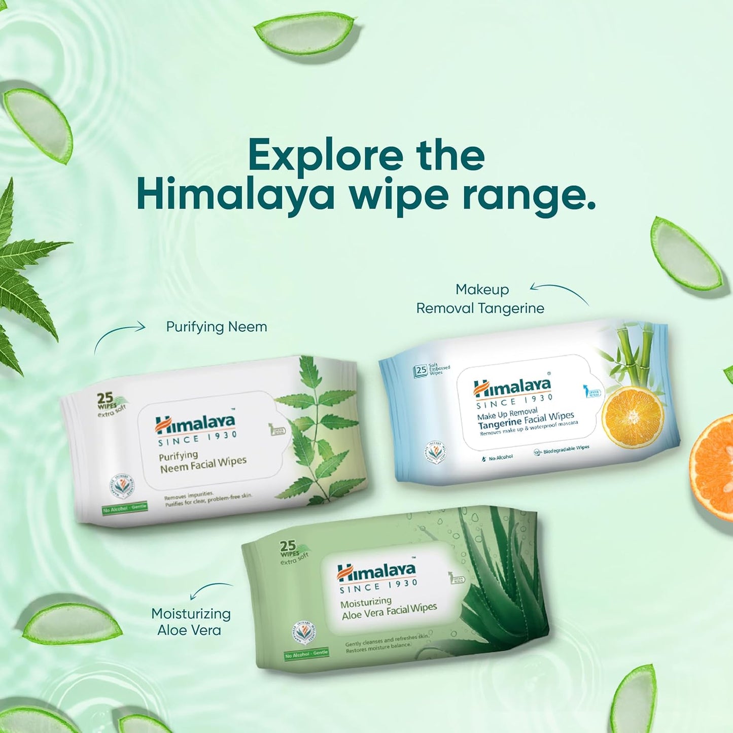 Himalaya Purifying Neem Facial Wipes - 25 Wipes