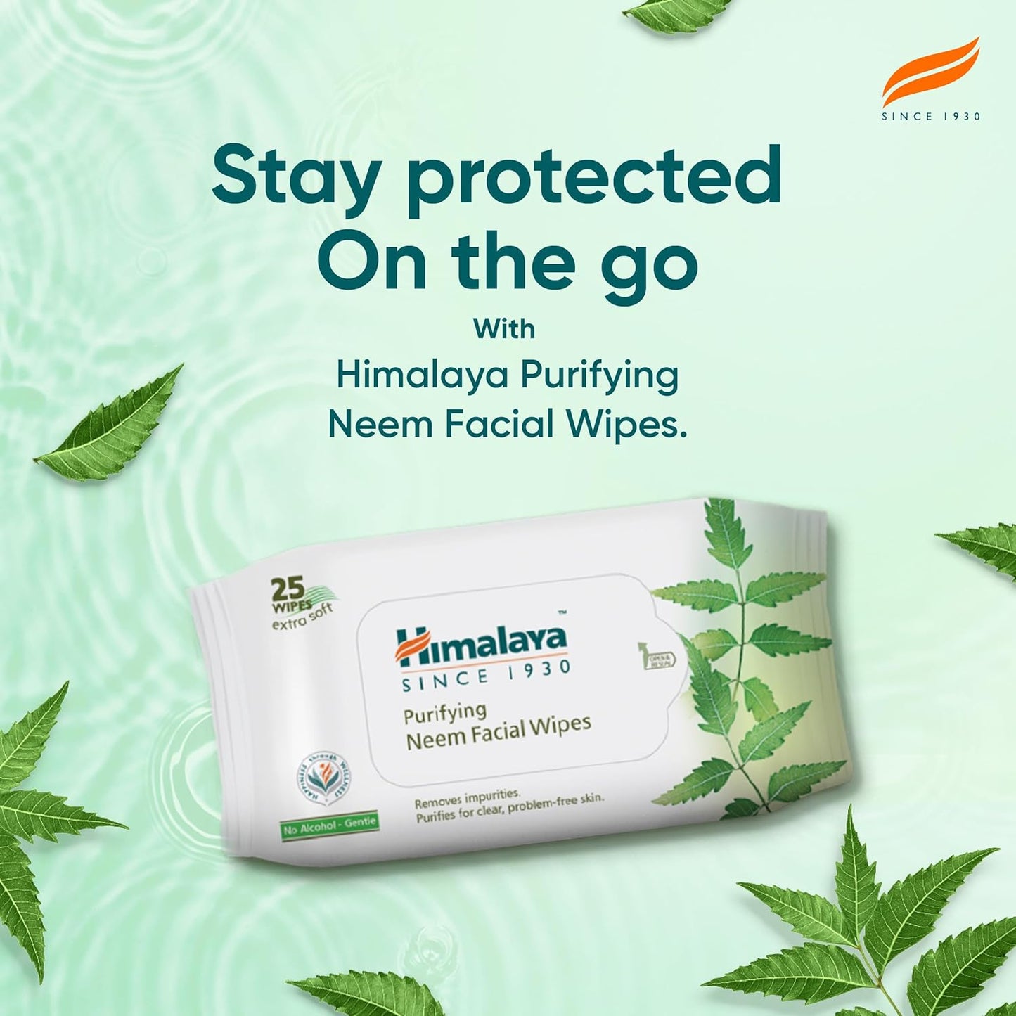 Himalaya Purifying Neem Facial Wipes - 25 Wipes