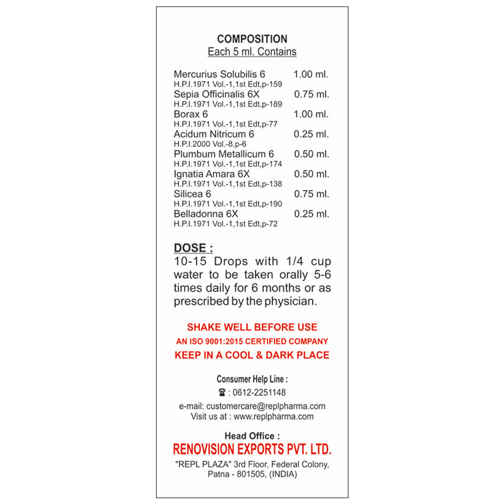 REPL Dr. Advice No. 103 Vaginitess Drop - 30ml