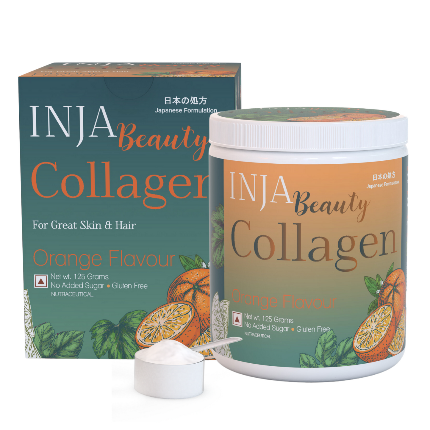 Inja Beauty Collagen Orange - 125gm Powder
