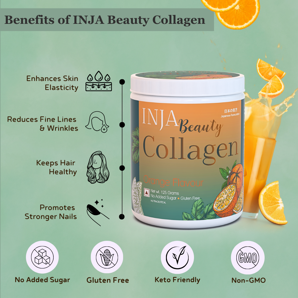 Inja Beauty Collagen Orange - 125gm Powder