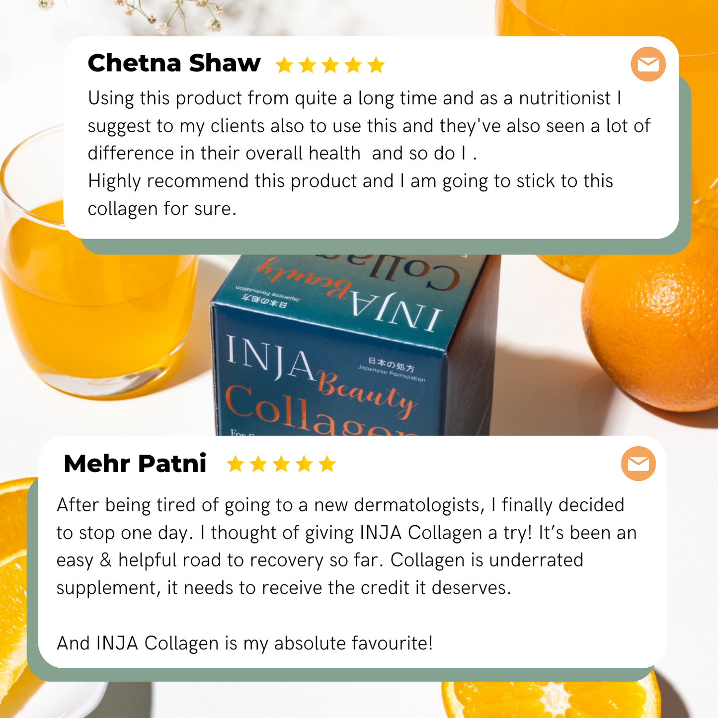 Inja Beauty Collagen Orange - 125gm Powder