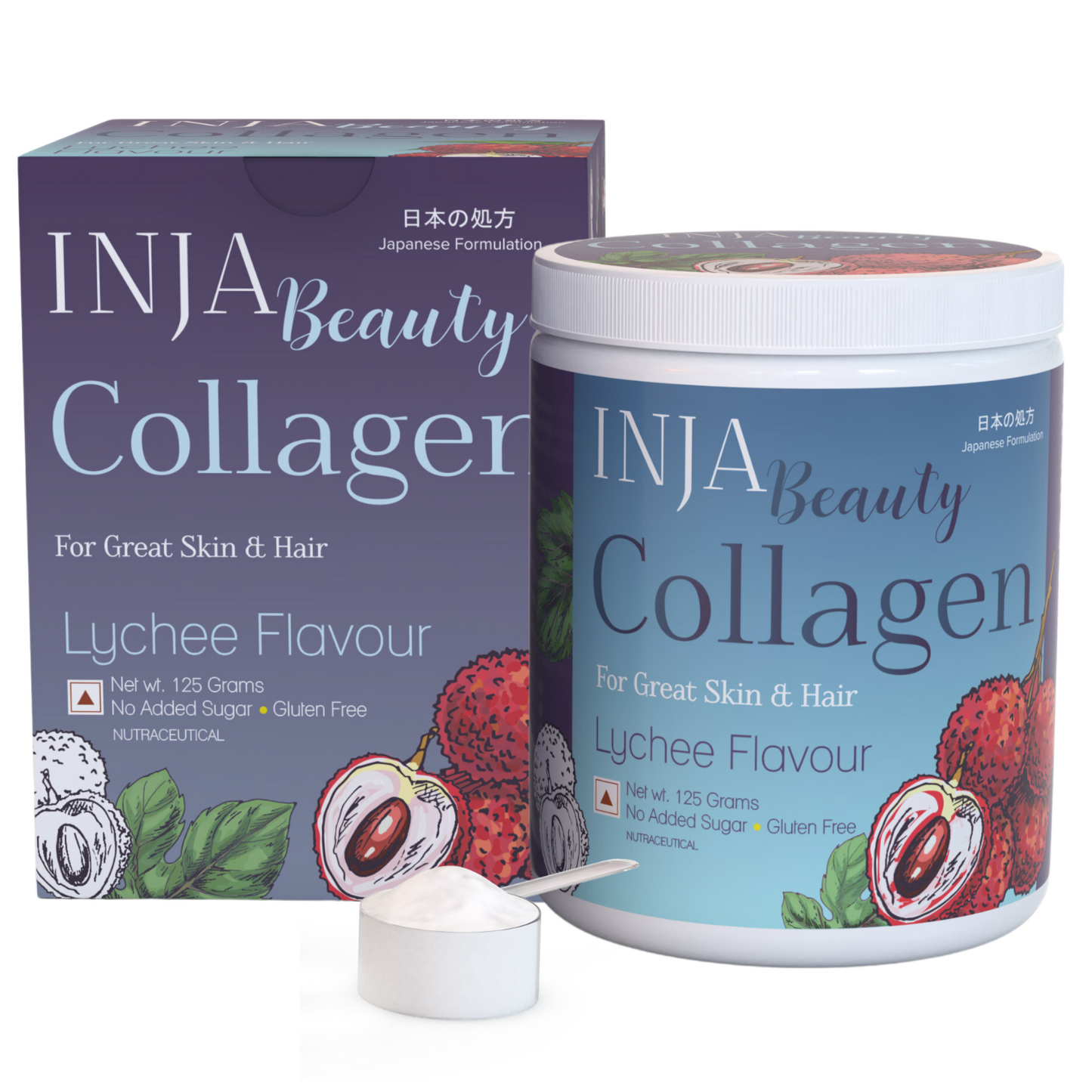 Inja Beauty Collagen Lychee - 125gm Powder