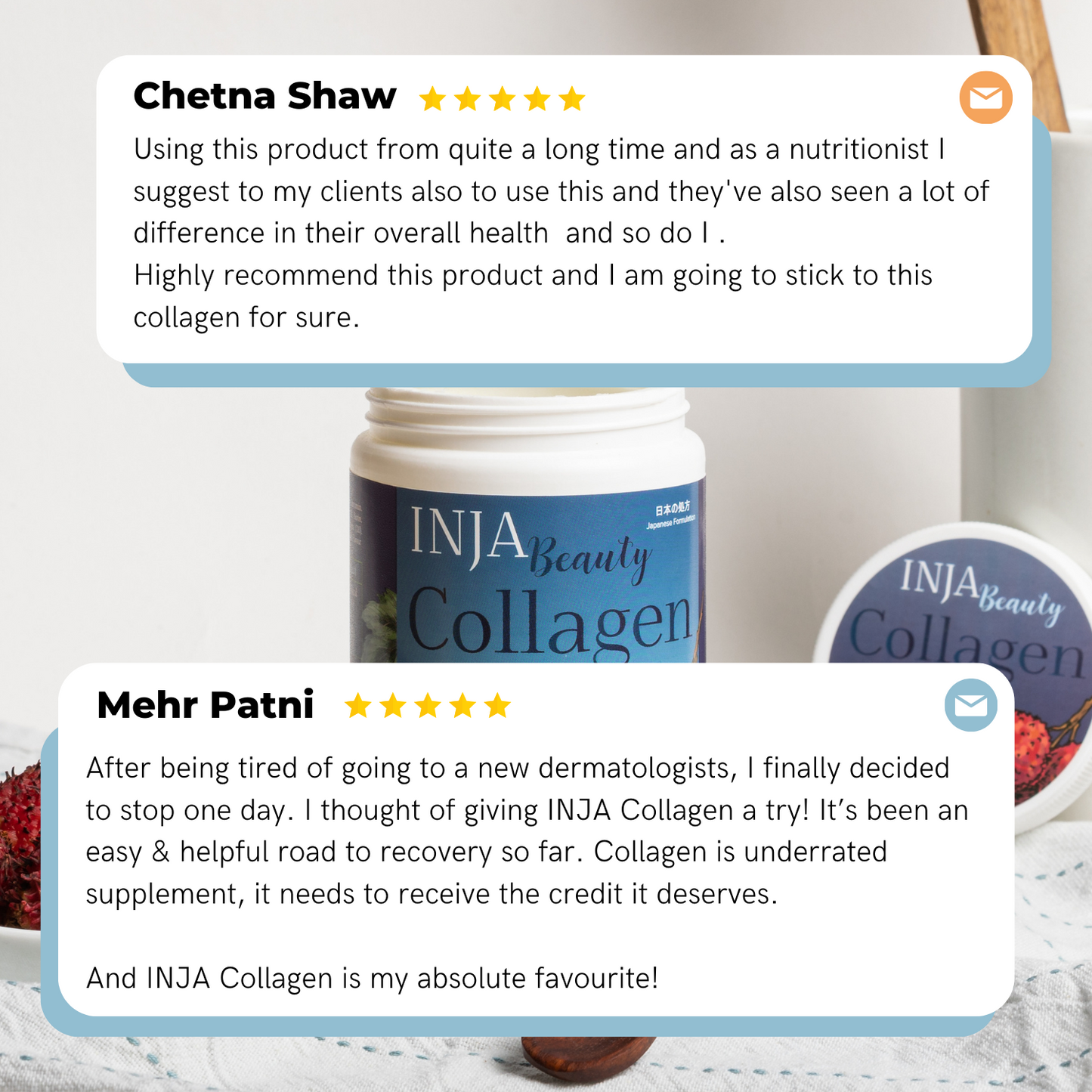 Inja Beauty Collagen Lychee - 125gm Powder