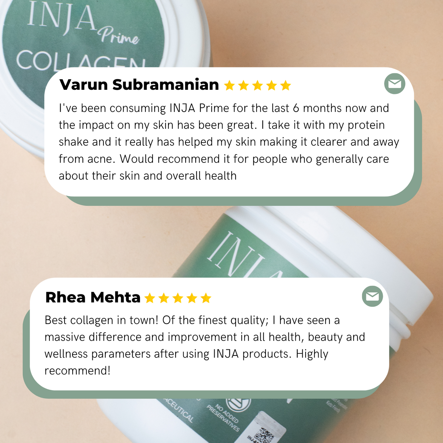 Inja Prime Collagen Unflavored - 125gm Powder