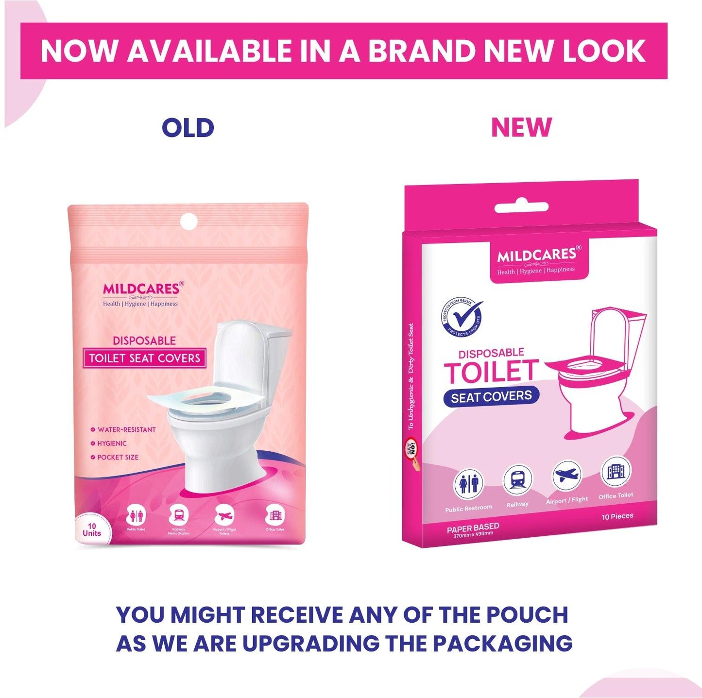 Gynocap Disposable Toilet Seat Covers – 10 Units