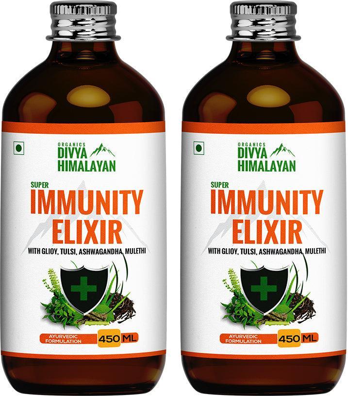 Divya Himalayan Super Immunity Elixir - 450ml Elixir (Pack of 2 & 3)