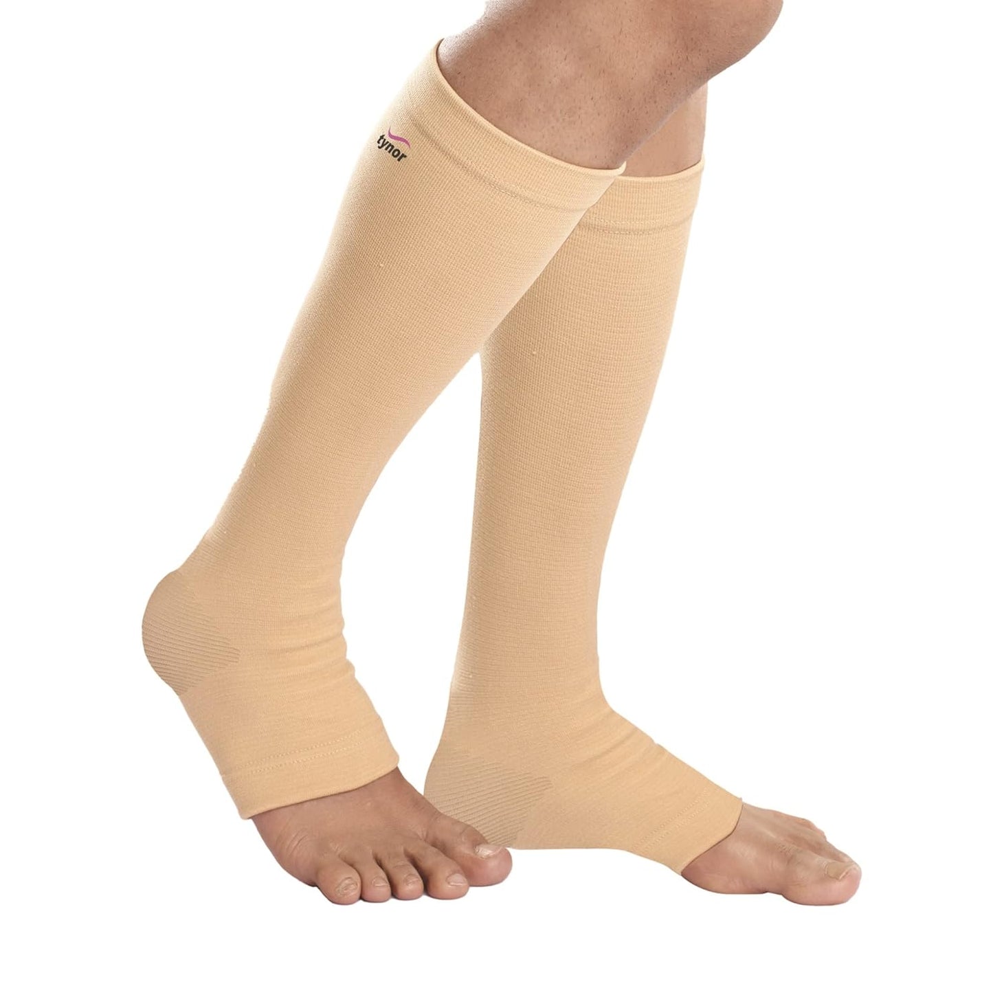 Tynor Compression Stocking Below Knee Classic - Beige