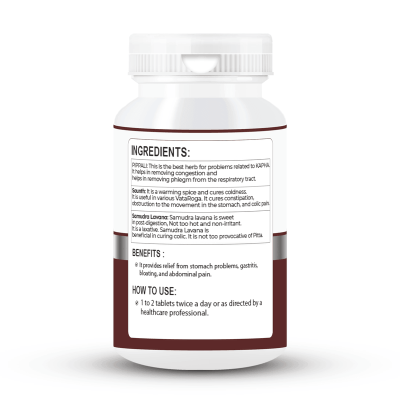 Zenius Hing Goli Tablet - Ayurvedic Tablets for Digestion, Gas Relief, and Stomach Comfort - 60 Tablets