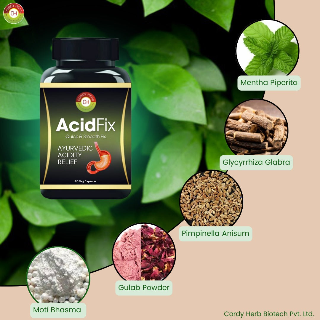 Cordy Herb AcidFix Veg Capsule - 60 Capsules