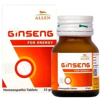 Allen Ginseng For Energy Tablet - 25gm - Pack of 2