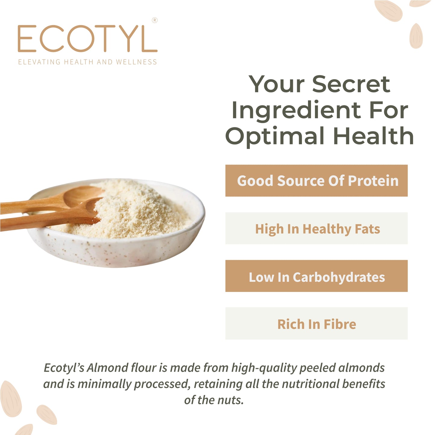 Ecotyl Almond Flour (Blanched) - 200g