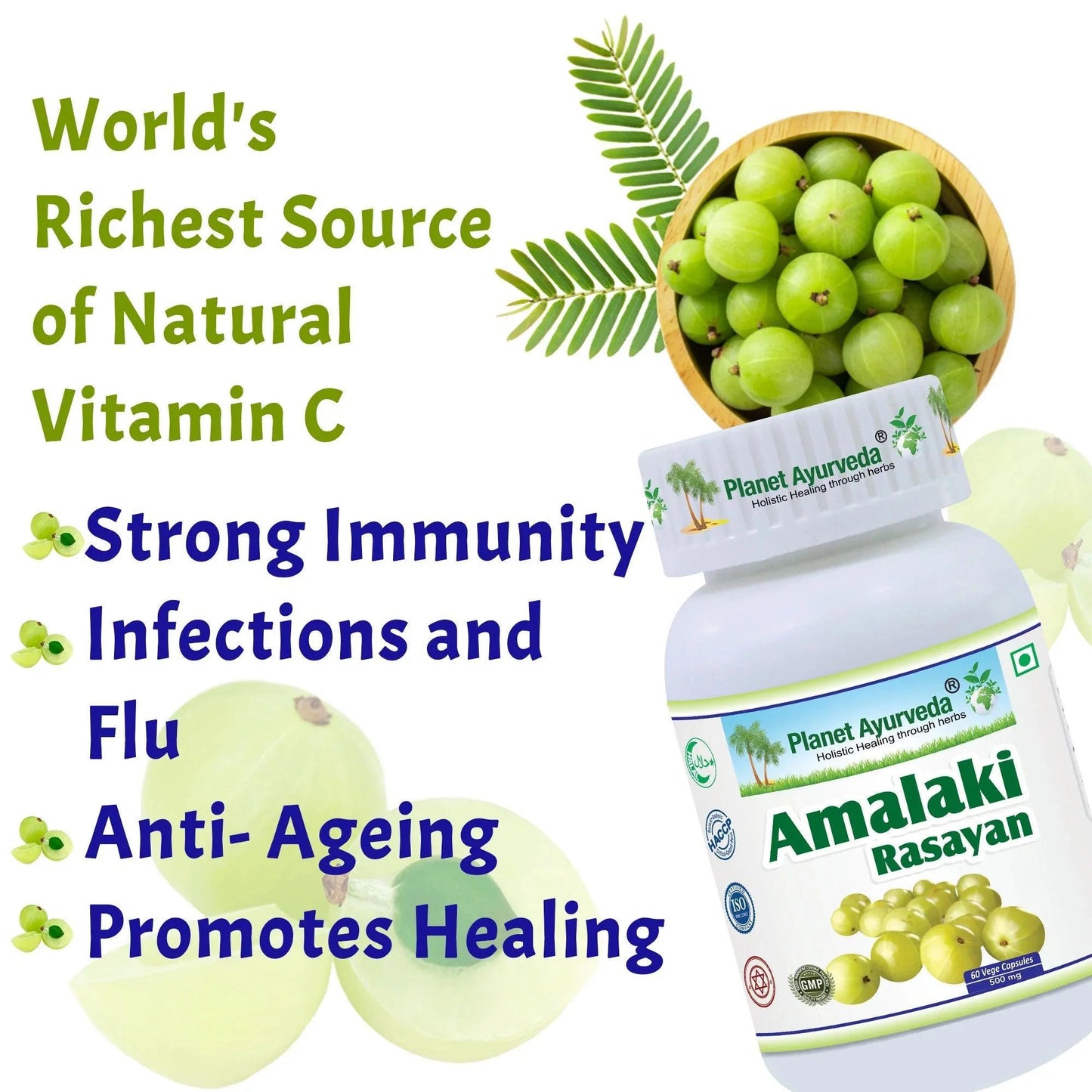Planet Ayurveda Amalaki Rasayan Capsule - 60 Capsules
