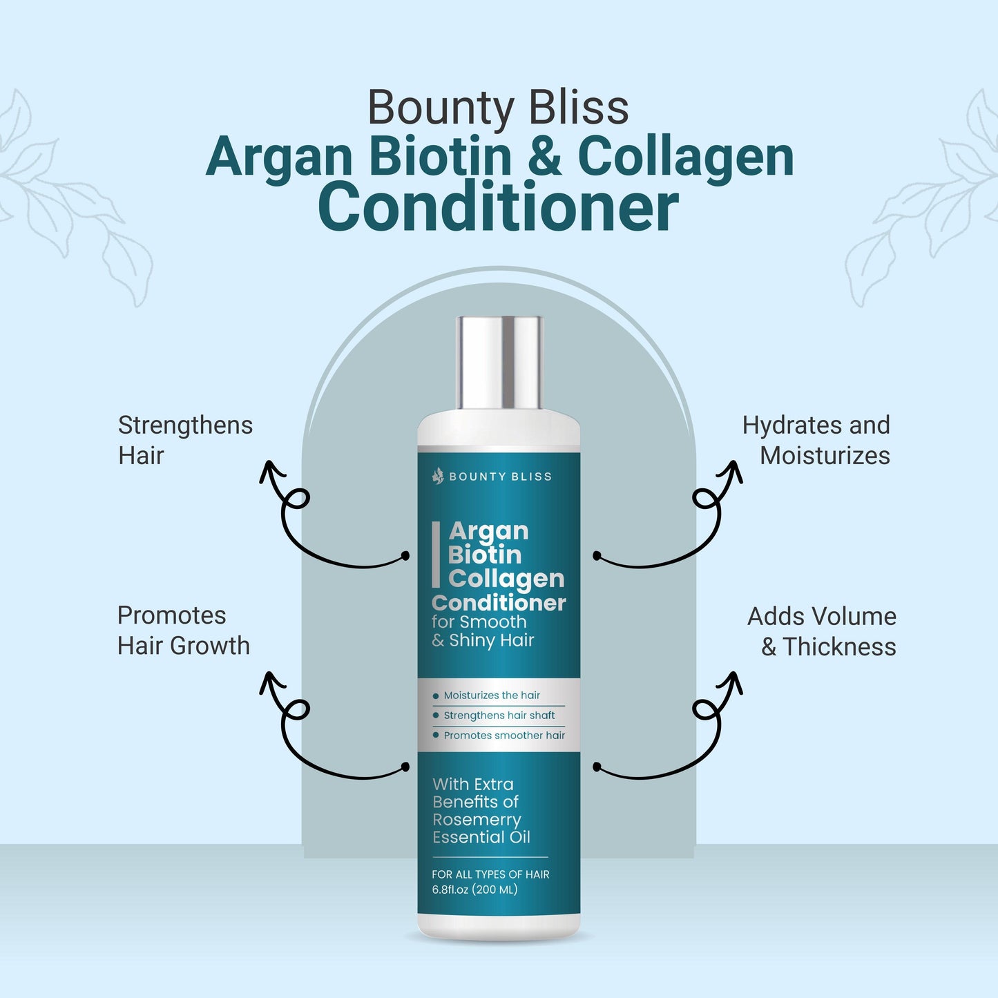 Bounty Bliss Argan Biotin & Collagen Conditioner - 200ml