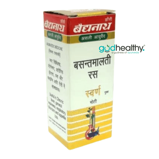 Baidyanath (Jhansi) Basant Malti Ras with Gold Pearl Tablet - 5 Tablets