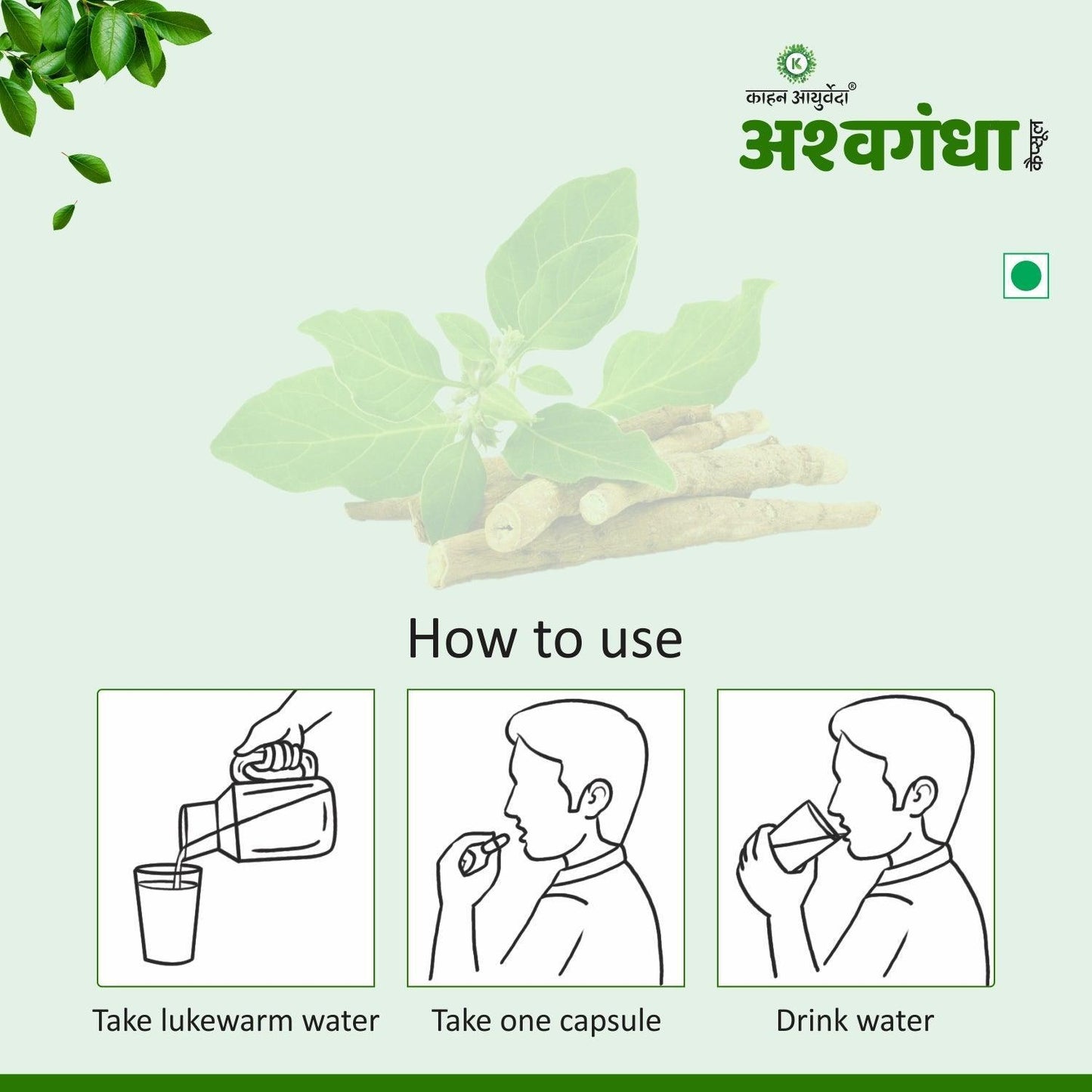 Kaahan Ayurveda Ashwagandha Capsule - 60 Capsules