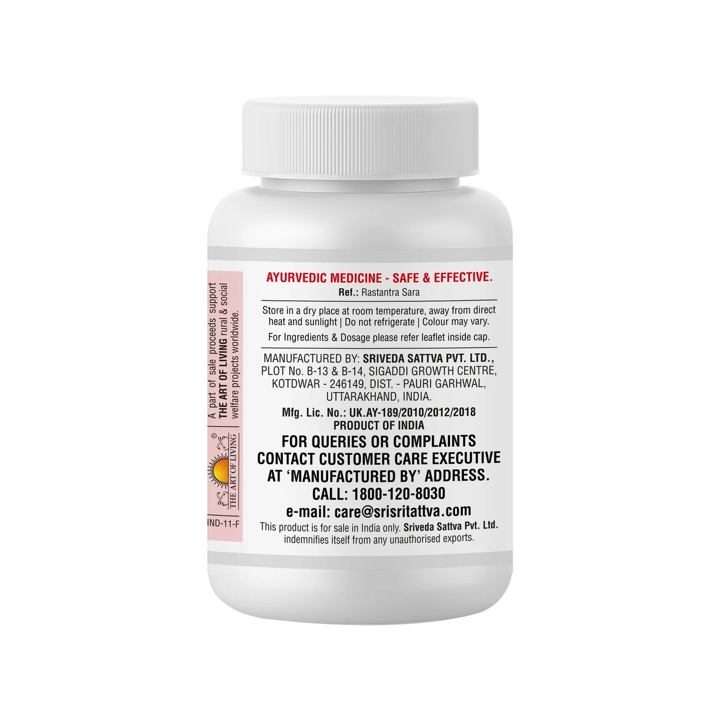 Sri Sri Tattva Ashwagandhadi Tablet - 60 Tablets