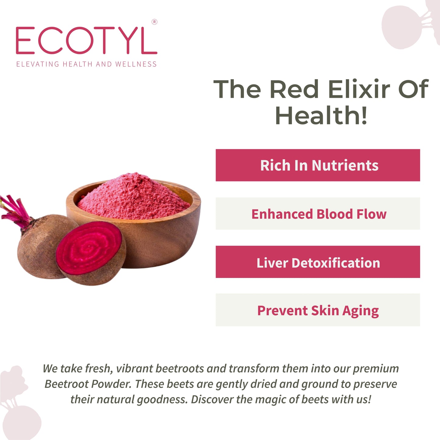 Ecotyl Beetroot Powder - 100gm
